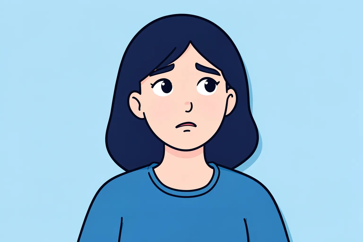 Mulher com olhar preocupado em fundo desfocado, representando a epilepsia refratária.